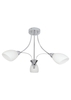 Oxford 3 Light Semi Flush Ceiling Light Polished Chrome