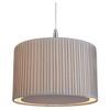 Pleated Pendant Light Shade Grey