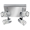 Searchlight Blocs 4 Light Ceiling Light Polished Chrome