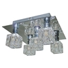 Searchlight Cool Ice Chrome 5 Light Ceiling Light Polished Chrome