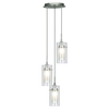 Searchlight Duo 1 3 Light Chrome Ceiling Light