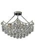 Searchlight Sassari 5 Light Polished Chrome/Crystal Ceiling Light