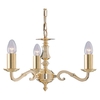 Searchlight Seville 3 Light Polished Brass Ceiling Light