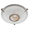 Searchlight Tiffany Flush Light Antique Brass Ceiling Light