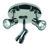 Senna 3 Spotlight Plate Black Chrome