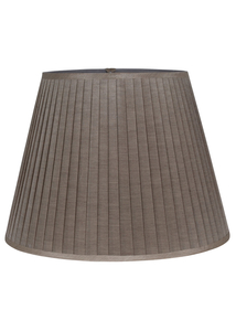 Side Pleat Drum Lamp Shade 40cm Mink