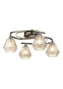 Sika 4 Light Semi Flush Ceiling Light