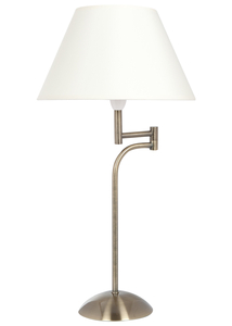 Swing Arm Table Lamp Antique Brass