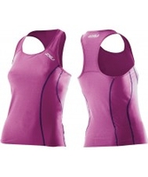 2XU Ladies Active Ultra Violet and Prism Purple Tri Singlet - Size M