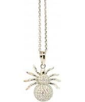 Babette Wasserman Spider Silver Necklace