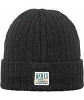 Barts Mens Parker Black Beanie