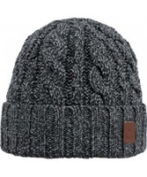 Barts Twister Black Turnup Beanie
