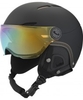 Bolle Juliet Visor Soft Black and Gold Ski Helmet with Gold and Lemon Visor - 52-54cm