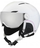 Bolle Juliet Visor Soft White Ski Helmet with Silver Gun and Lemon Visor - 52-54cm