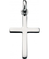 Charles Conrad Ladies Thin Plain Cross Silver Pendant