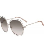 Chloe Ladies CE126S Gold and Transperent Peach Sunglasses