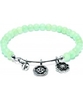 Chrysalis Amazonite Happiness Rhodium Plated Expandable Charm Bangle