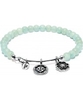 Chrysalis Amazonite Happiness Rhodium Plated Expandable Charm Bangle