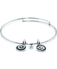 Chrysalis Believe Rhodium Plated Expandable Bangle