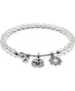 Chrysalis Clear Crystal Redemption Rhodium Plated Expandable Charm Bangle