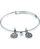 Chrysalis Mantra Rhodium Plated Expandable Bangle