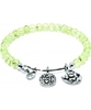 Chrysalis Prehnite Hope Rhodium Plated Expandable Charm Bangle