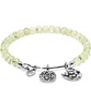 Chrysalis Prehnite Hope Rhodium Plated Expandable Charm Bangle