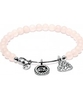 Chrysalis Rose Quartz Joy Rhodium Plated Expandable Charm Bangle