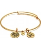 Chrysalis Tree of 14ct Gold Plated Expandable Bangle