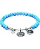 Chrysalis Turquoise Mother Doll Rhodium Plated Expandable Charm Bangle