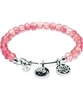 Chrysalis Watermelon Roses Rhodium Plated Expandable Charm Bangle