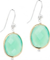Claudia Bradby Brea Green Chalcedony Earrings