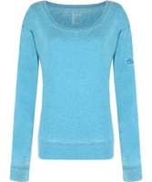 Dare2b Ladies Unwind Enamel Blue Long Sleeve Top - Size UK 12 (M)