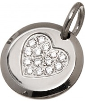 Edblad Ladies Charmentity Heart Silver Steel Small Pendant