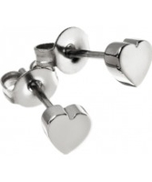 Edblad Ladies Heart Mini Silver Stud Earrings