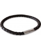 Edblad Mens Isac Brown Leather Bracelet