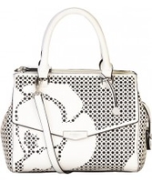 Fiorelli Ladies Mia White Cutout Grab Bag