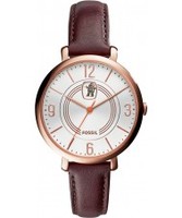Fossil Ladies Cin-e-matic White Brown Watch