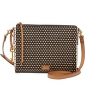 Fossil Ladies Emma EW Black Multi Cross Body Bag
