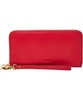 Fossil Ladies Emma Large Crimson RFID Zip Clutch
