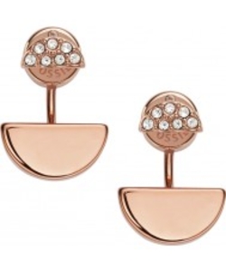 Fossil Ladies Fashion Rose Gold Plated Earrings