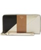 Fossil Ladies Gifts Neutral Multi Leather Patchwork Zip Clutch
