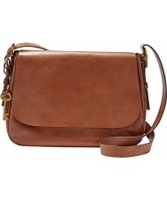 Fossil Ladies Harper Large Brown Cross Body Bag