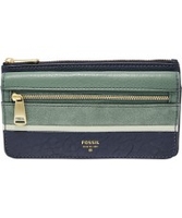 Fossil Ladies Preston Midnight Navy Flap Clutch