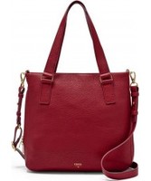 Fossil Ladies Preston Ruby Wine Shopper Bag