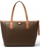 Fossil Ladies Sydney Multi Brown Printed PVC Shopper Bag