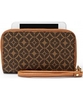 Fossil Ladies Sydney Multi Brown Zip Phone Purse