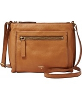 Fossil Ladies Vickery Camel Crossbody Bag