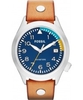 Fossil Mens Aeroflite Blue Tan Watch