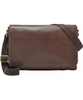Fossil Mens Aiden Dark Brown EW Messenger Bag